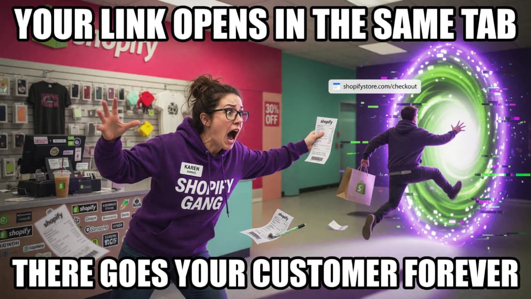 How to Open External Links in a New Tab on Shopify
