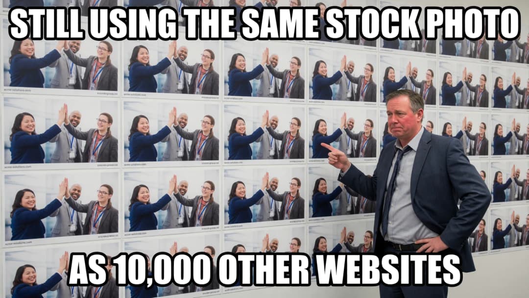 Stop Using Stock Images on Your Website