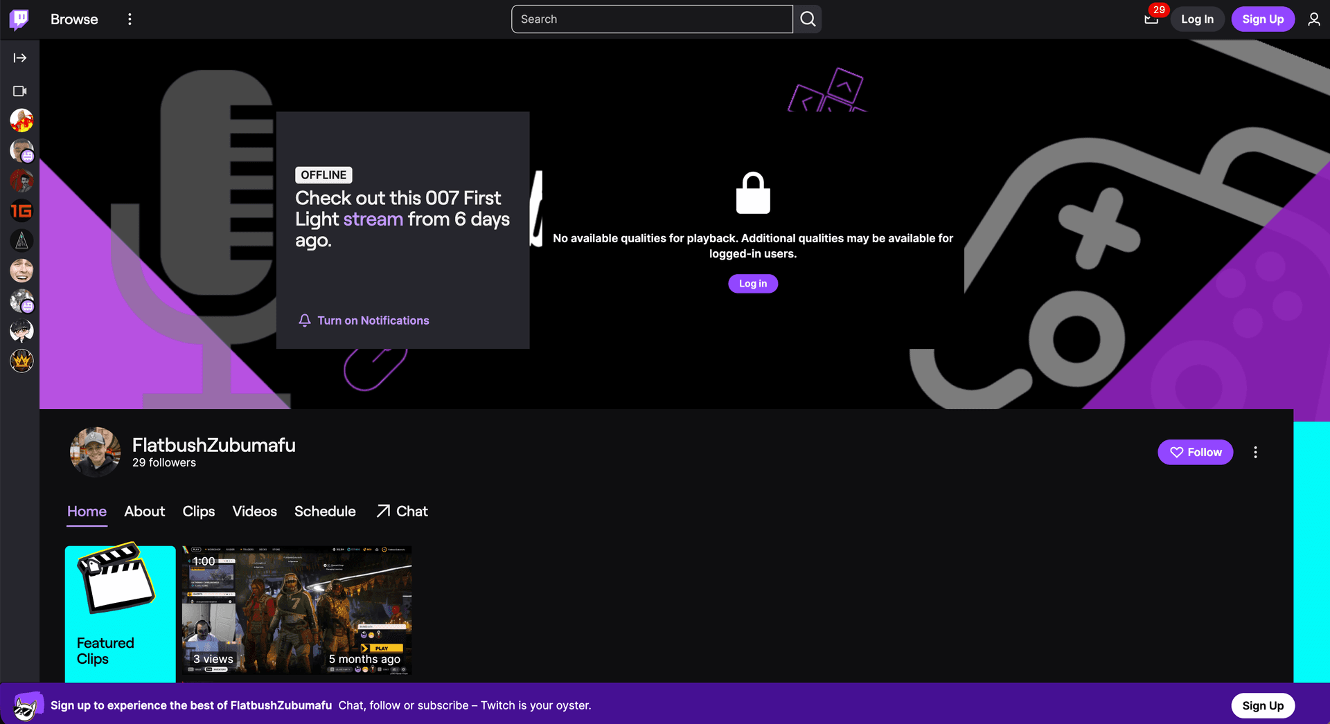 Twitch Channel